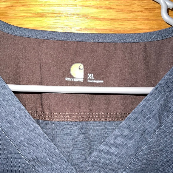 🔗 Mens Carhartt Scrub Top- Grey - Picture 4 of 8